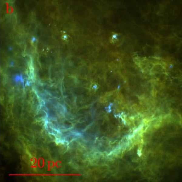 10 pc star formation B