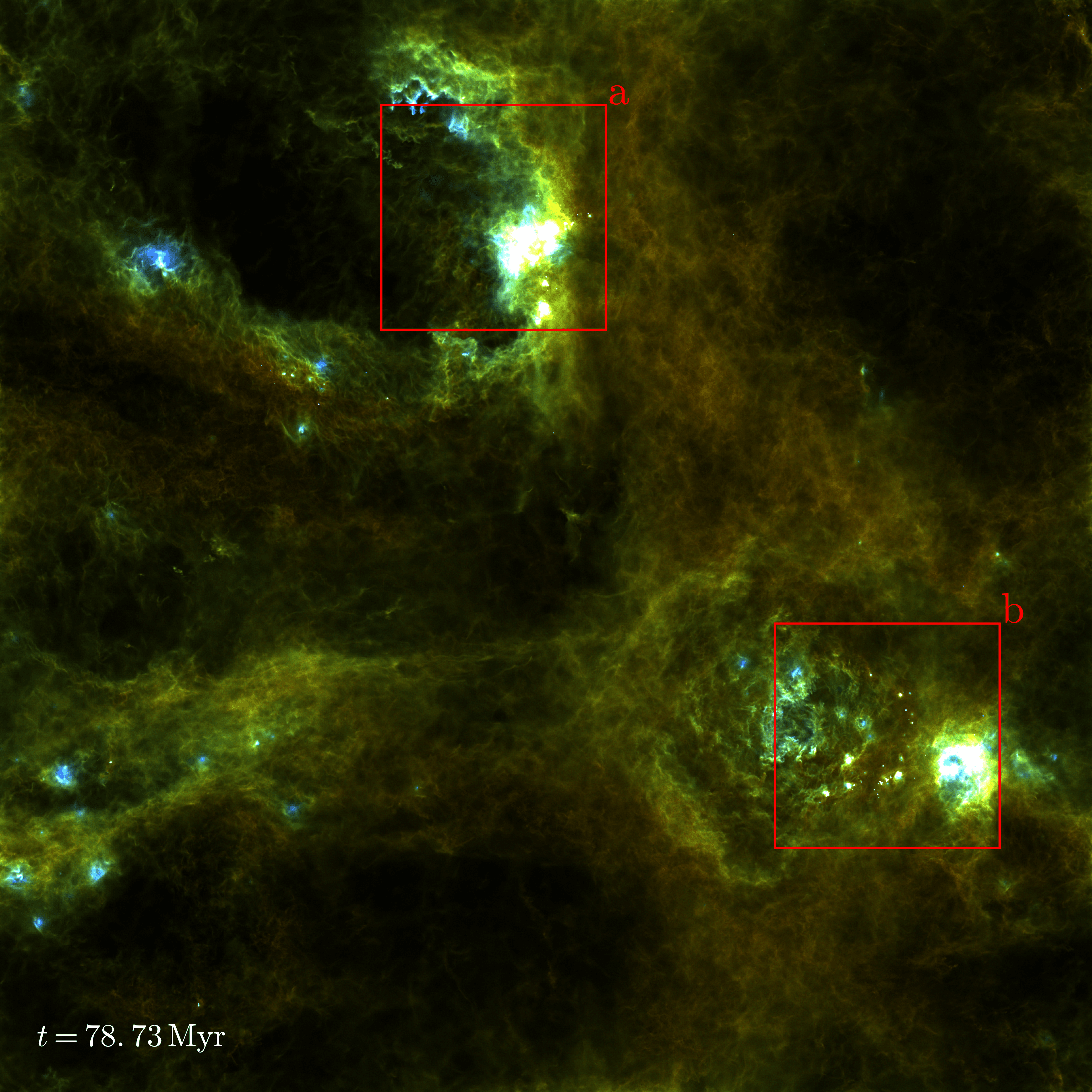 250 pc star formation